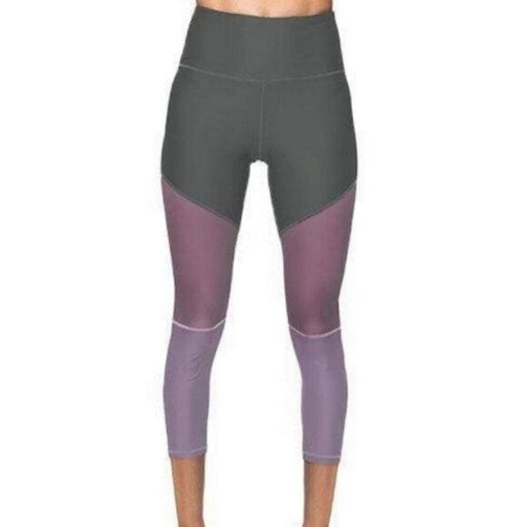 𝅺whisper Active Crop Lexi Leggings Purple Gray S - Picture 1 of 11